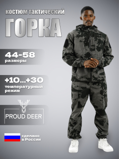 Лето Альфа Рипстоп (черный-серый)