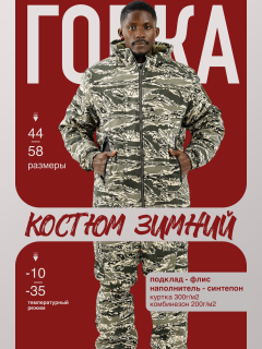 Зима Софтшел Рипстоп (белая ната)